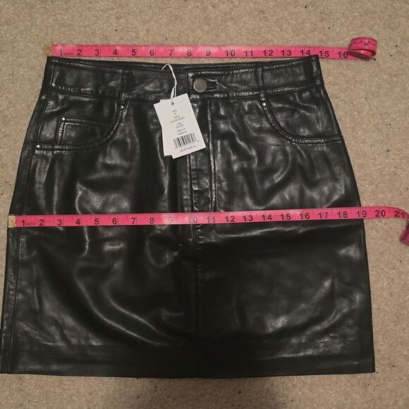 WALTER BAKER Alicia Leather Mini Skirt - Picture 8 of 8